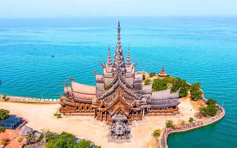 Bangkok: Pattaya Truth Sanctuary Guided Tour & Coral Island - Sanctuary of Truth: teak carvings, spiritual meaning, and what to look for
