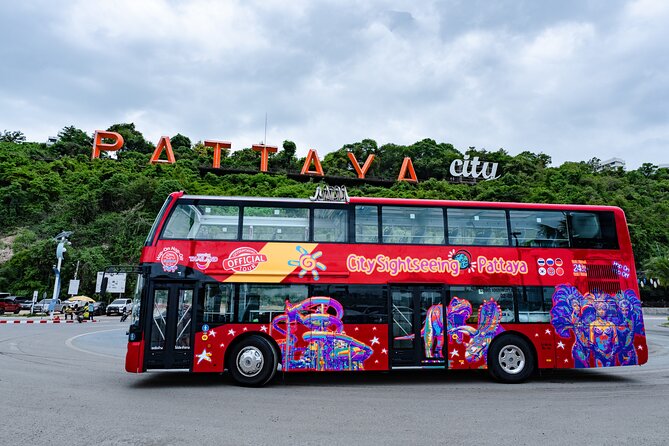 Pattaya Hop-On Hop-Off Bus Tours - Blue Line at 11:00: gardens, indoor attractions, and outlets