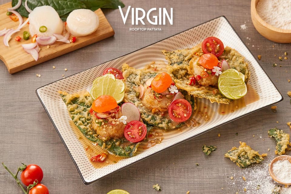Pattaya: Virgin Rooftop - Food spread: local flavors plus international gourmet plates